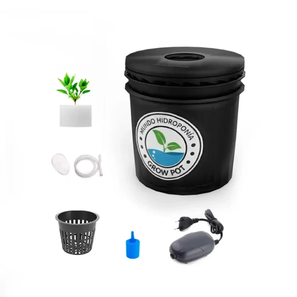 Grow Pot Inicial - DWC Hydro Bucket Kit con Bomba de Aire y Accesorios