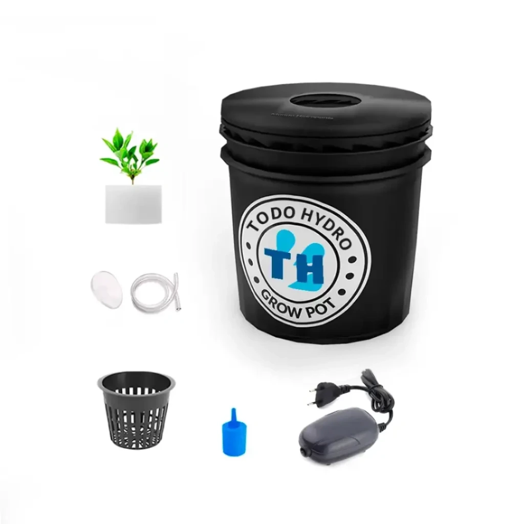 Grow Pot Inicial - DWC Hydro Bucket Kit con Bomba de Aire y Accesorios (8L)