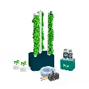 Kit Hidropónico N14 Sistema Torre para 24 Plantas, Jardín Completo con Nutrientes, Semillas y Accesorios