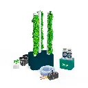Kit Hidropónico N14 Sistema Torre para 24 Plantas, Jardín Completo con Nutrientes, Semillas y Accesorios