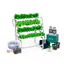 Kit Hidropónico N9 Sistema NFT para 32 Plantas, Jardín Completo con Nutrientes, Semillas y Accesorios