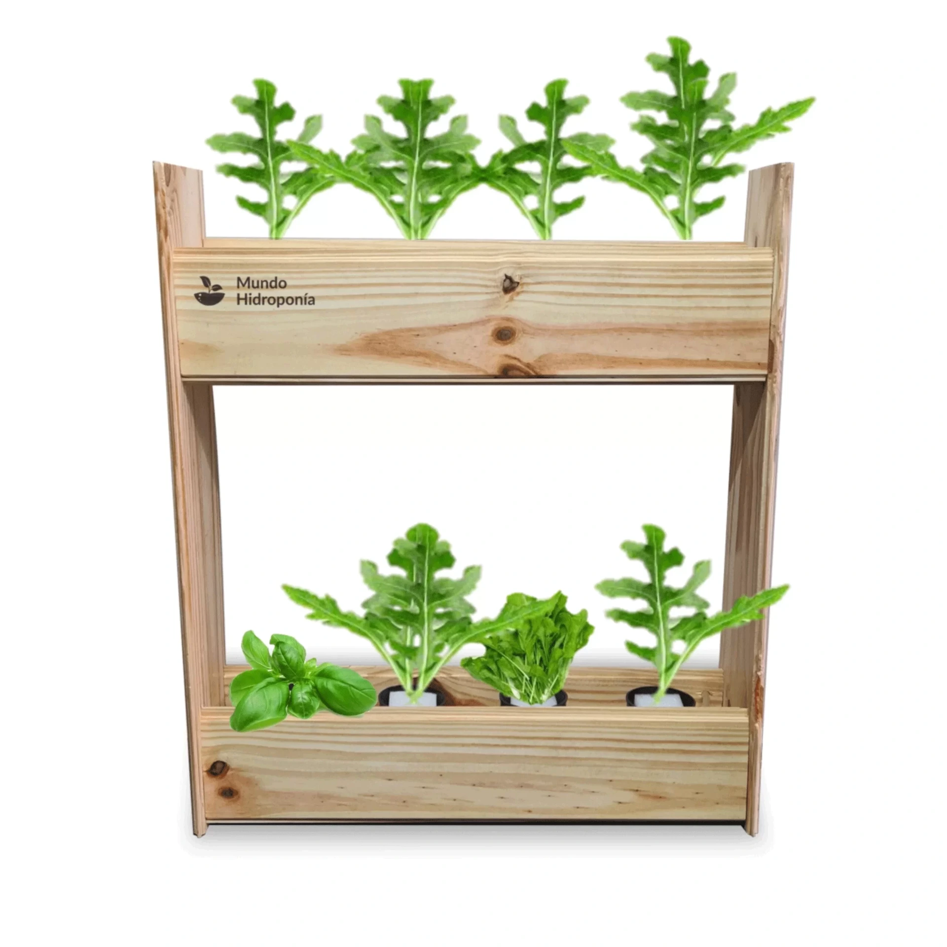 Kit Huerta Hidroponica DWC Madera N11