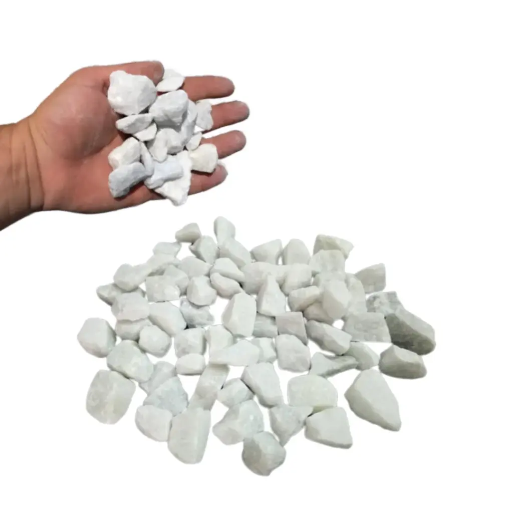 White Stone Deco: Elegancia Natural para Decorar Interiores y Exteriores (2kg)