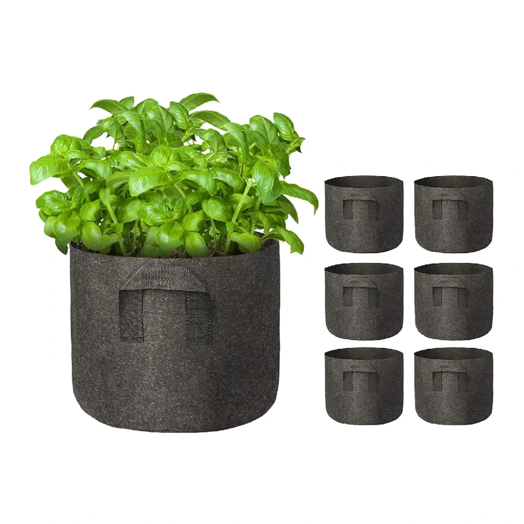 Maceta Geotextil de 1L – Resistente y Ecológica (10x12cm)