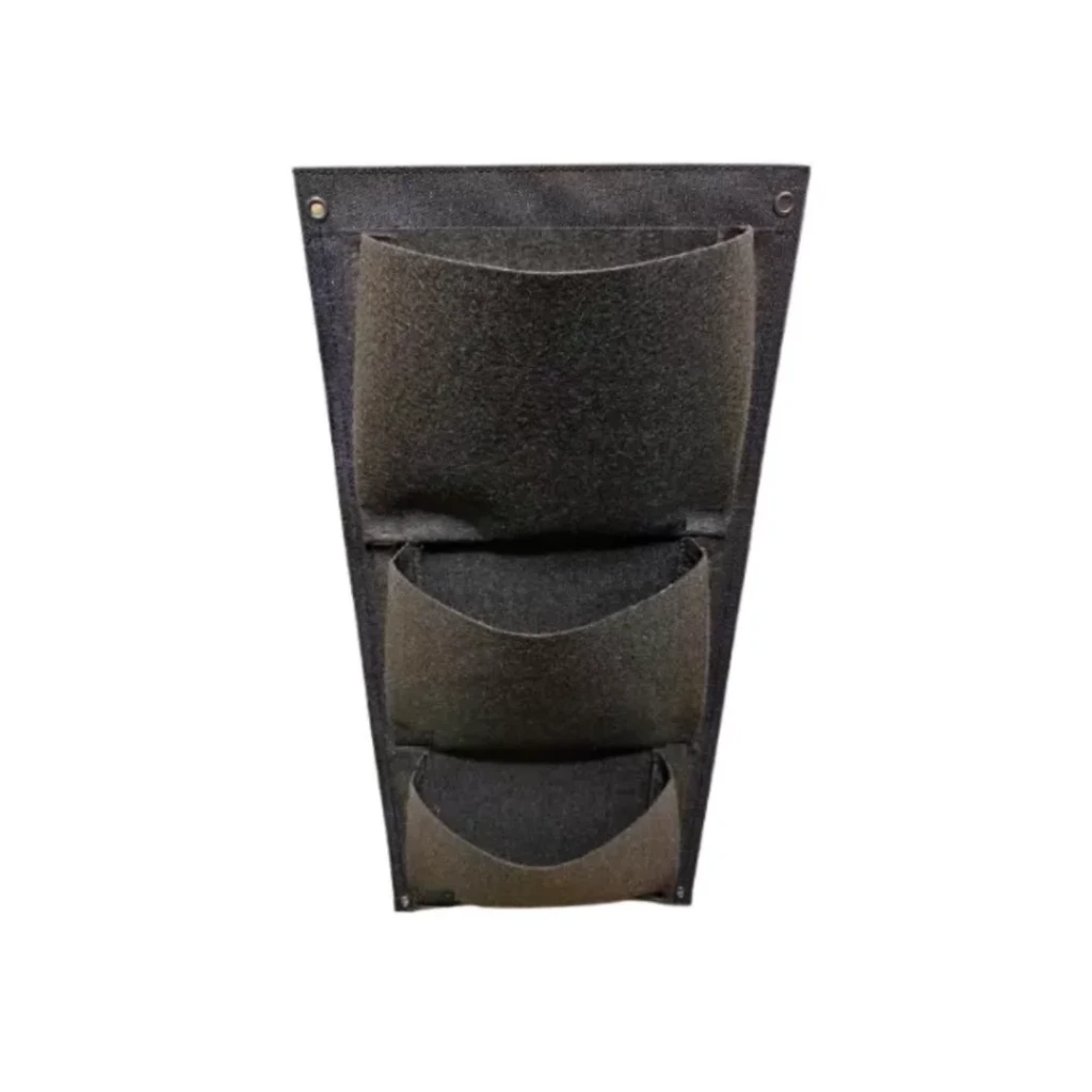 Macetero Vertical 3 Bolsillos – Ahorra Espacio y Decora (47x60cm)