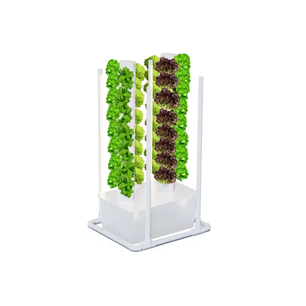 Kit Hidropónico N17 Sistema Torre para 70 Plantas, Jardín Completo con Nutrientes, Semillas y Accesorios (No)